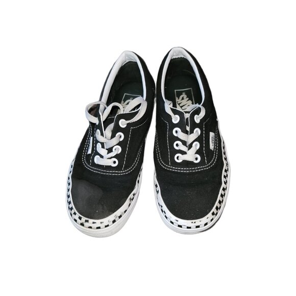 Vans Sneakers Women Sz 5.5 Checkerboard Black School Skater Casual Kidcore - Picture 2 of 3
